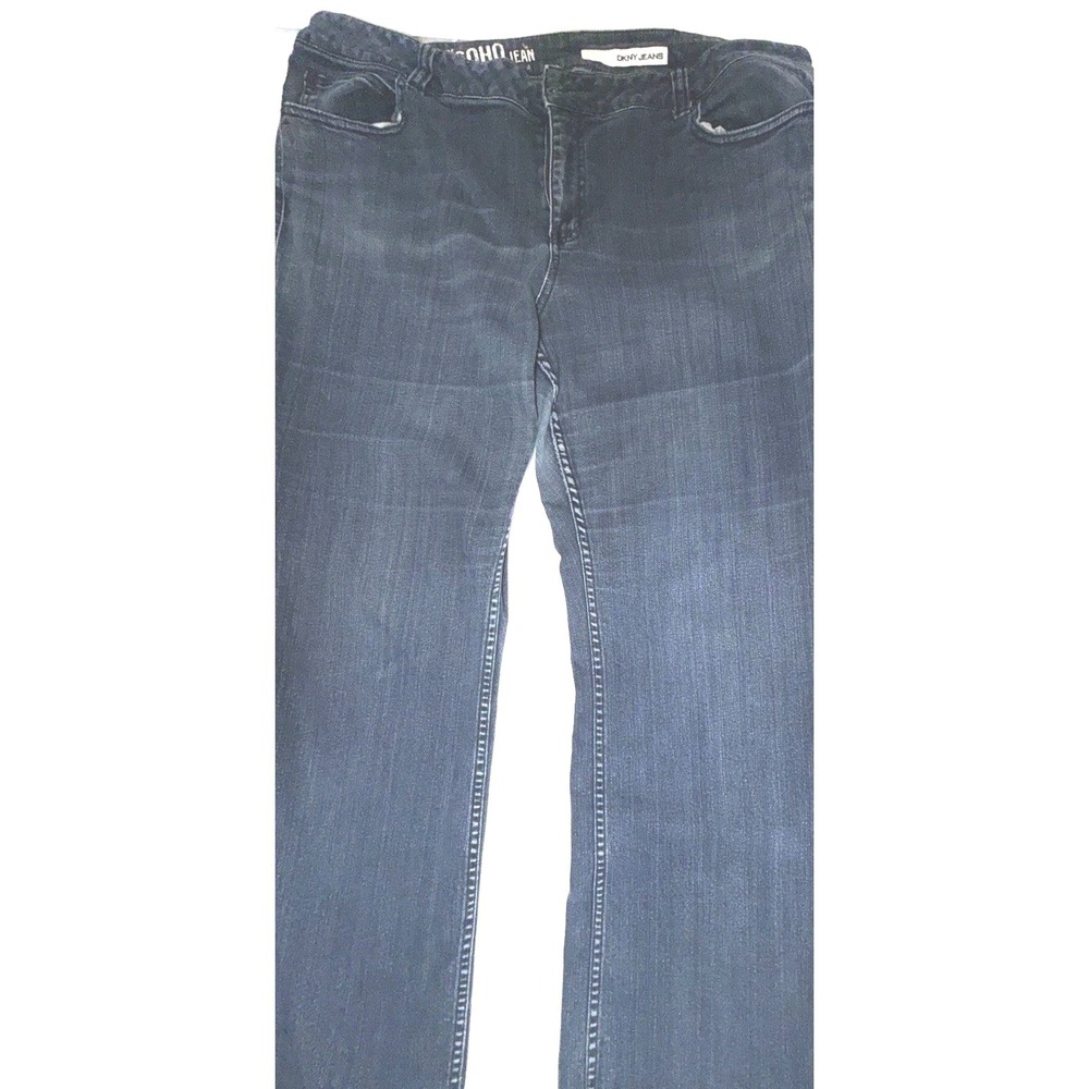 DKNY SoHo Jeans Women's 22‎ Bootcut Dark Wash Stretch Denim Plus Size